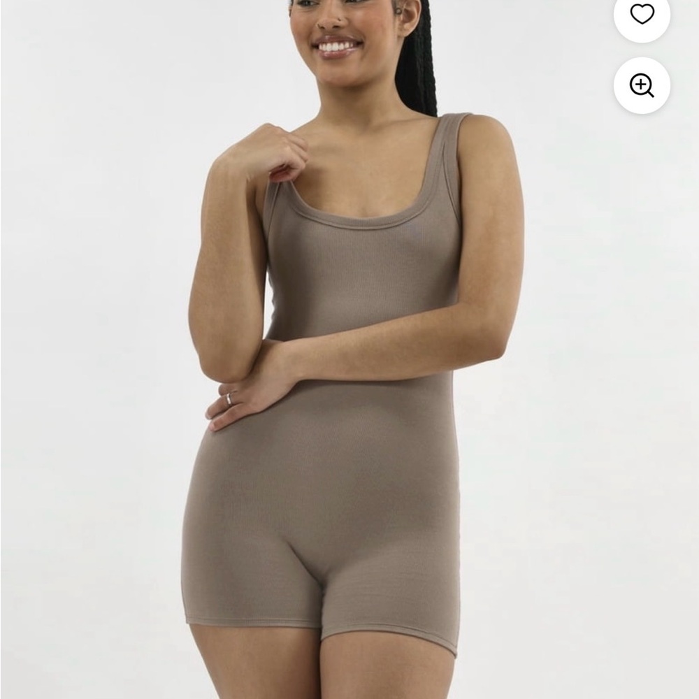 No Boundries Seamless Tan Bodysuit